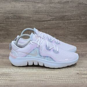 Nike Flex Run 2021 Women's Size 9 Pink Gray Running Shoes (CW3409-500)